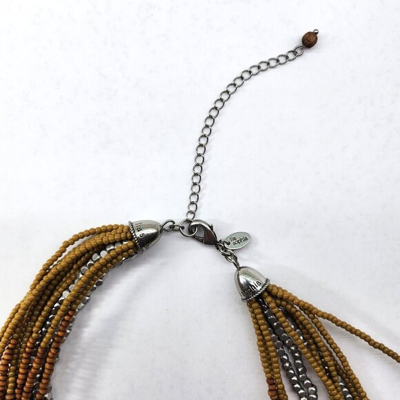 Lia Sophia Beaded Multi Strand Necklace - Picture 4 of 5
